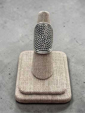 NWT Artisan Design 925 Sterling Silver Spiral Bohemian Rope Ring! Sizes 6-10